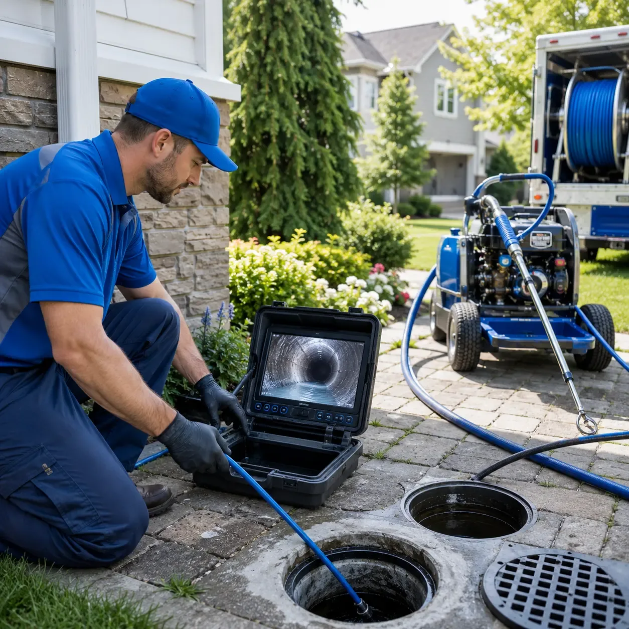 Outdoor drain cleaning professionals serving Cunningham, TX