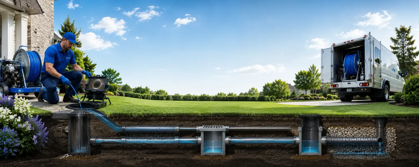 Outdoor drain cleaning information for Cunningham, TX